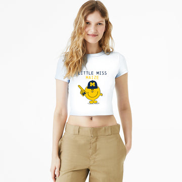 Little Miss Maize Rib Tee | Michigan Game Day | U of M Shirt | Michigan Football Fan