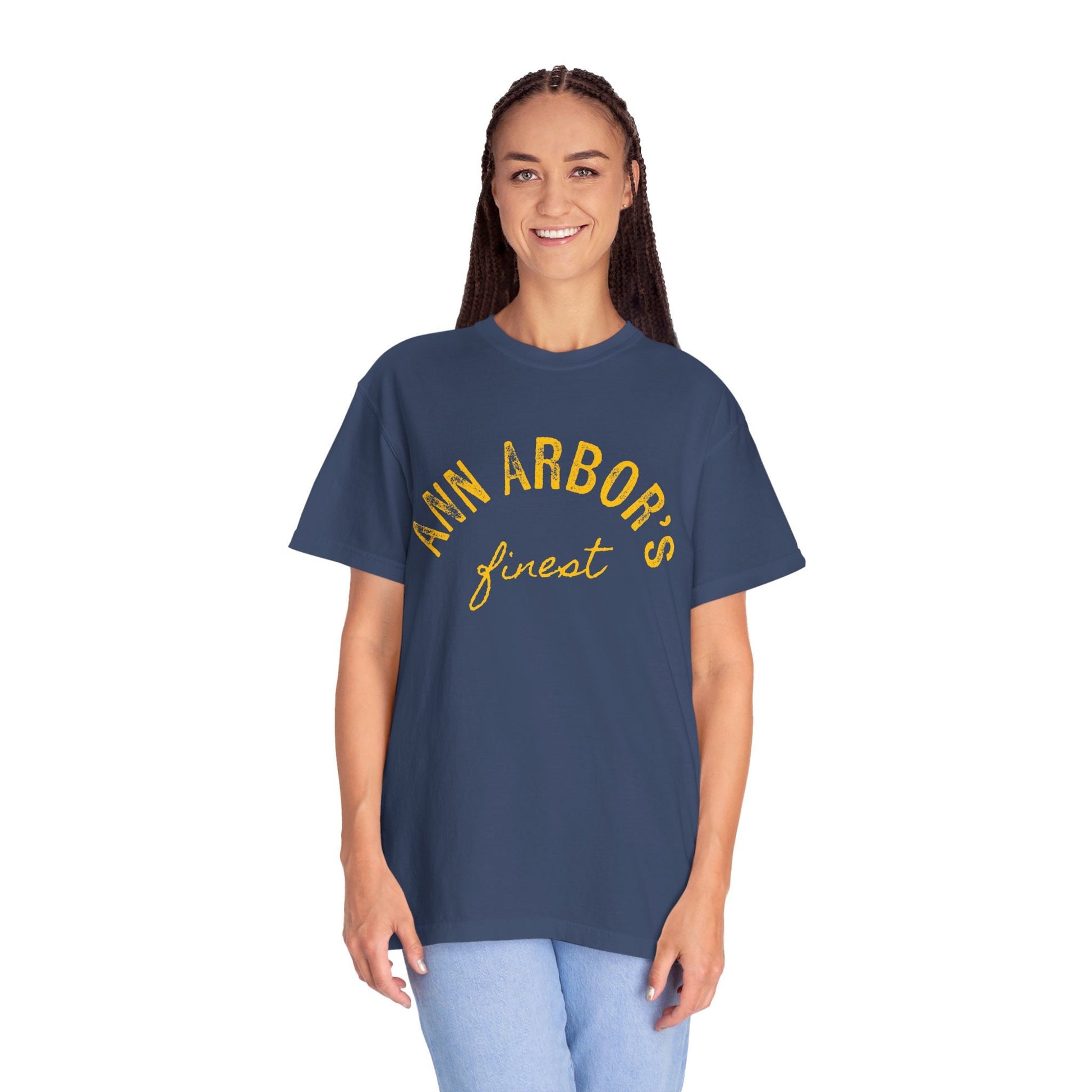 Michigan Football | Ann Arbor's Finest | Tailgate Shirt | Unisex Garment-Dyed T-shirt