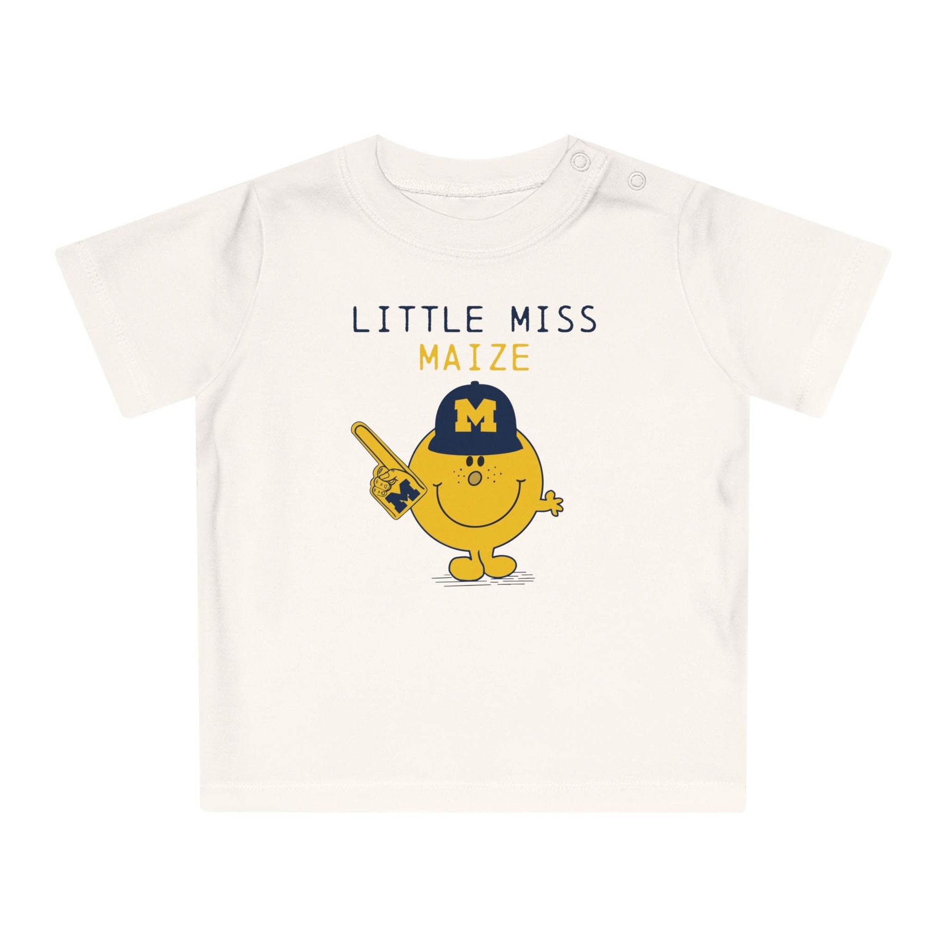 Michigan Baby T-Shirt | "Little Miss Maize" | Baby Shower Gift | Michigan Baby Clothes | Michigan Baby Shirt | Michigan Gift