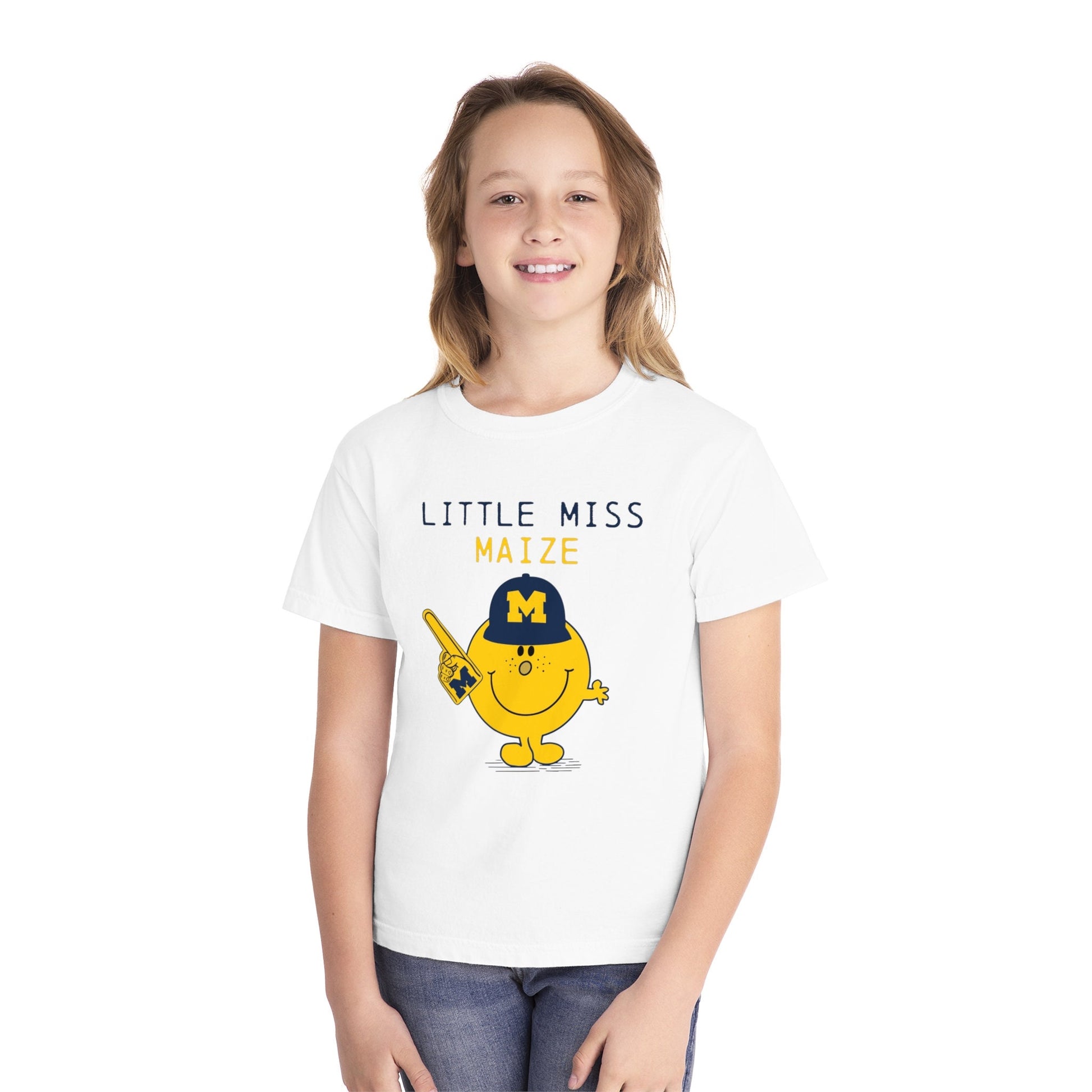 Michigan Youth Shirt | Little Miss Maize Youth Shirt | Saturday Tailgate Youth