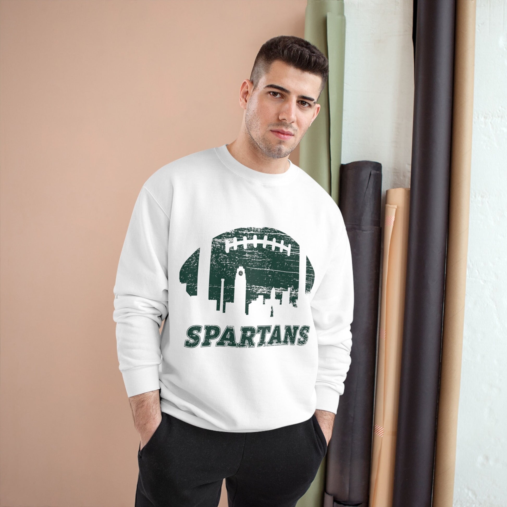 Spartan Football Champion Sweatshirt | Vintage MSU Spartan Crewneck