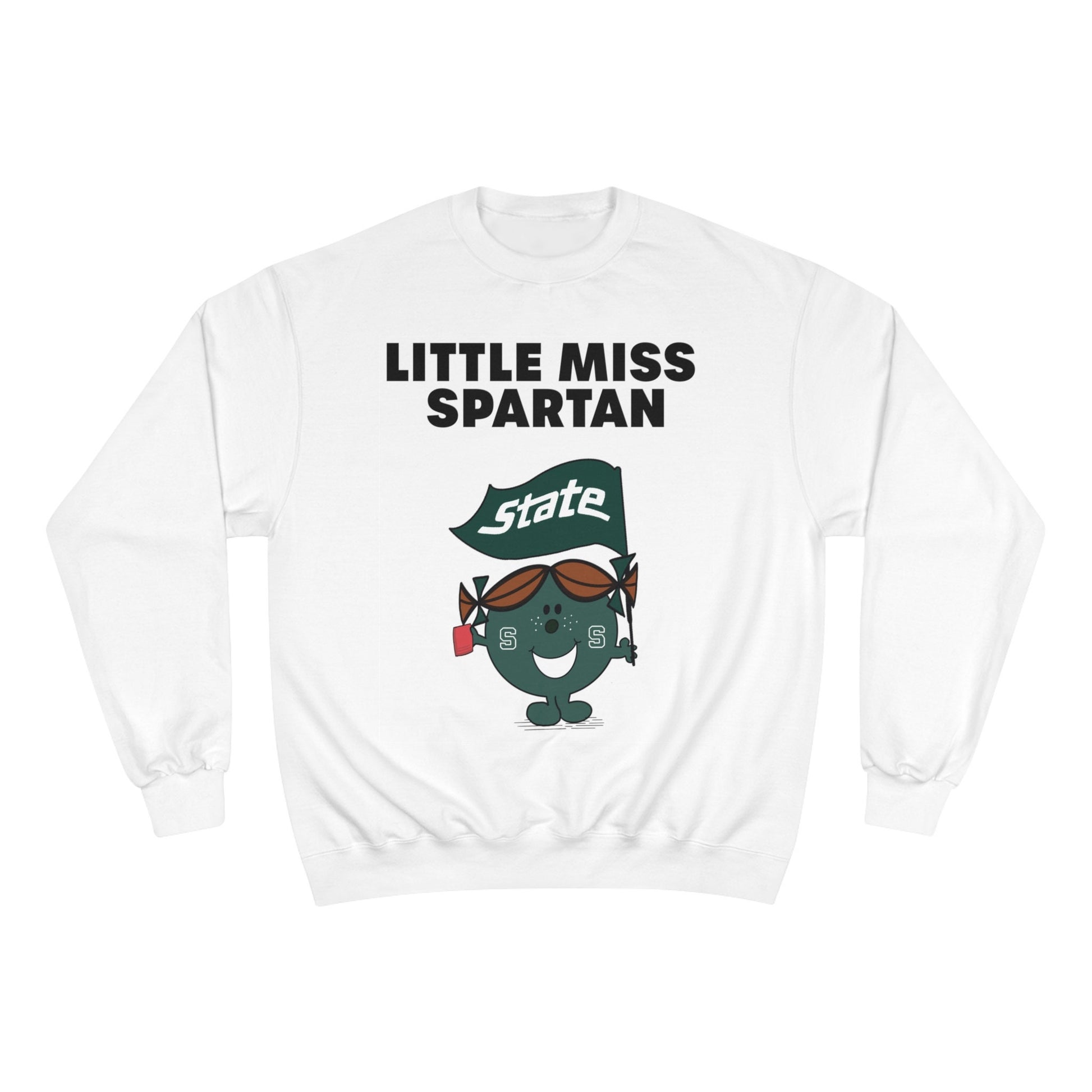 Little Miss Spartan Sweatshirt | Vintage MSU Spartan Crewneck