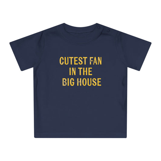 Michigan Baby T-Shirt | "Cutest Fan In The Big House" | Baby Shower Gift | Michigan Baby Clothes | Michigan Baby Shirt | Michigan Gift