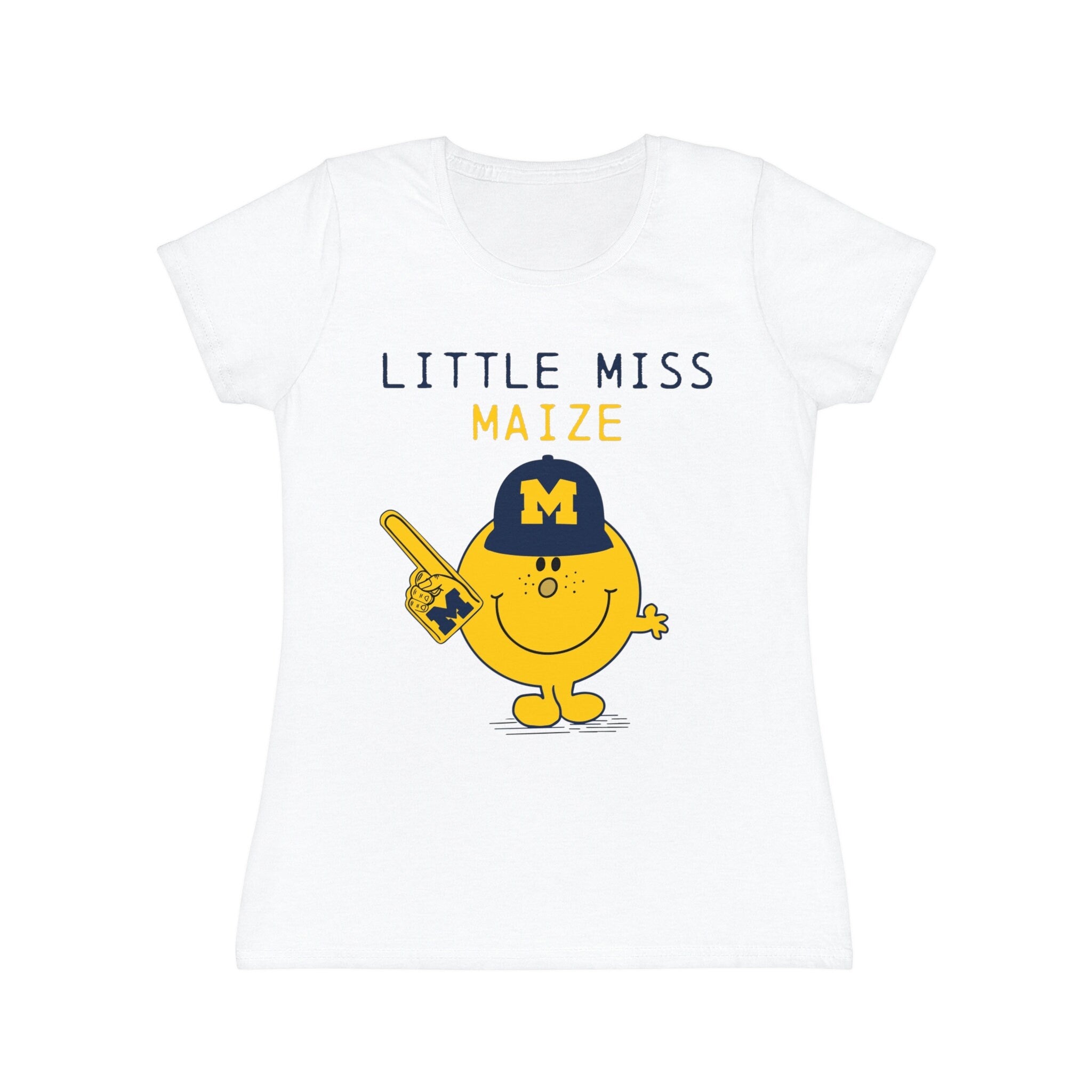 U of M T-Shirt | Women Wolverine | "Little Miss Maize" | Ann Arbor Game Day