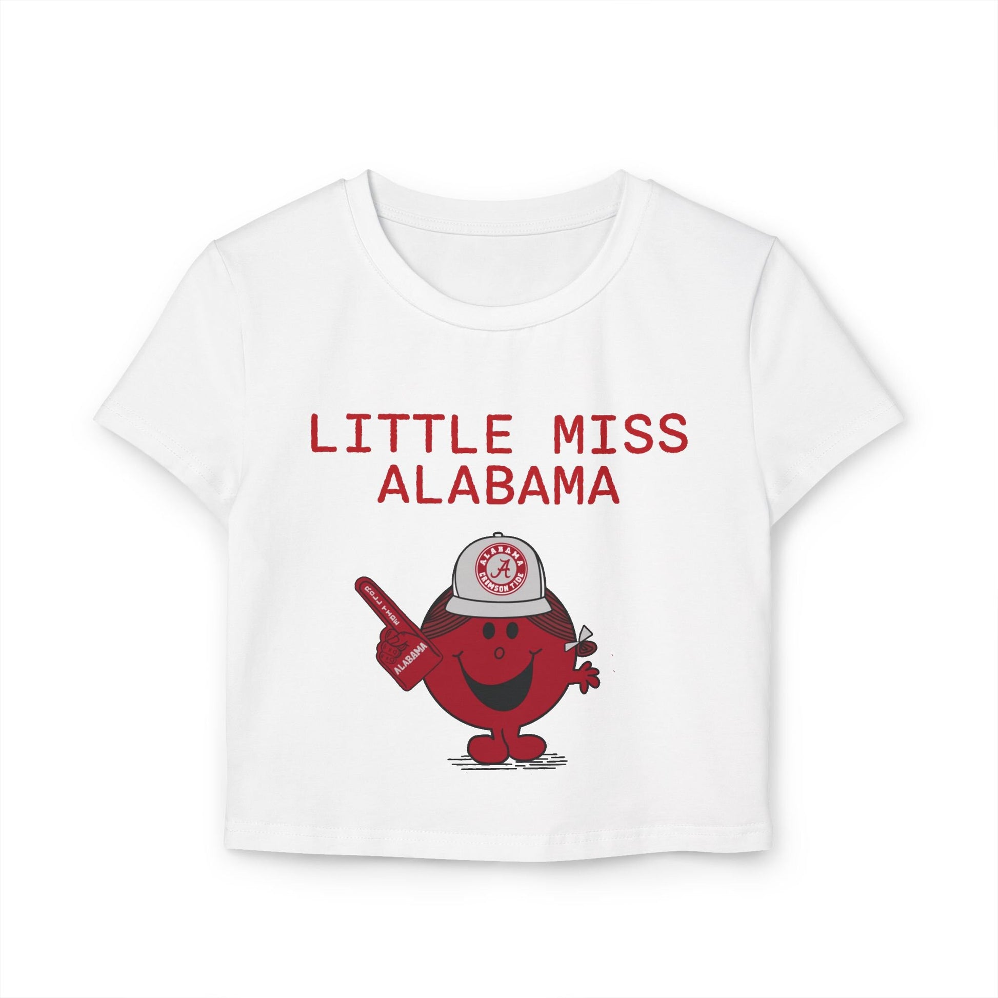 Alabama Crop Tee, Women's T-Shirt, Little Miss Alabama Tee Shirt, Southern Girl Shirt, Alabama Pride, Cute Alabama Shirt