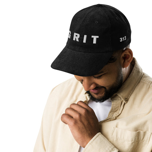 Detroit GRIT football corduroy hat